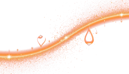 Celebration light trail spark effect red-orange transparent