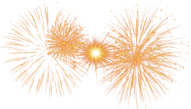 Warm glowing stardust particles PNG transparent background overlay