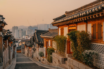 Sunrise Bukchon Hanok Village Seoul