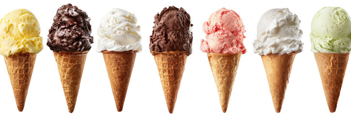 Assorted ice cream cones (2)