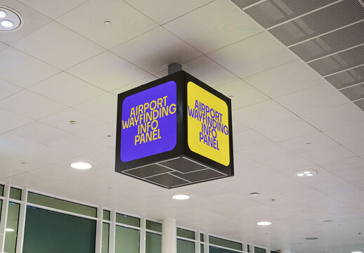 Wayfinding panel in Airport