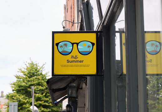 Hanging Sign on a Dublin Street