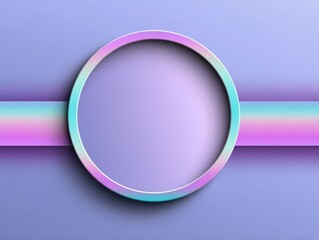 Fototapeta premium Abstract background with an empty round brown frame in the center. Advertising banner for text.