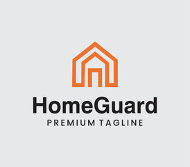 Fototapeta premium A professional real estate logo representing trust, growth, and modern architecture — perfect for property and construction businesses.