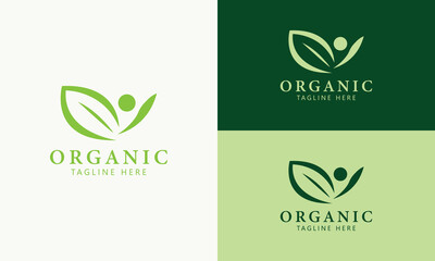 Organic Leaf Logo Design for Eco-Friendly Brands and Green Products