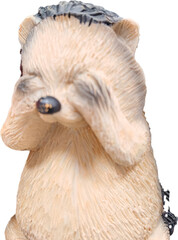 baby goat on white background Cute print figurine silhouette animal hedgehog children's background...