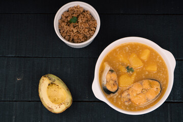 Sancocho soup typical Colombian food