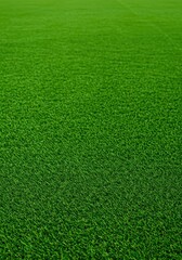 Bright green artificial turf carpet texture suitable for sports fields, playgrounds, or modern residential landscaping needs, school, installation, commercial