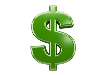 Green dollar sign