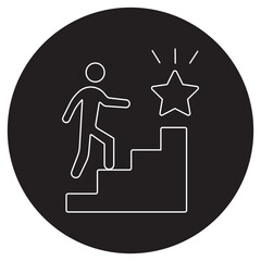 Success Icon, Achievement Milestone, Business Success, Personal Growth, Goal Accomplishment, Victory Celebration, vector