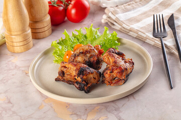 Hot Grilled chicken thigh barbecues
