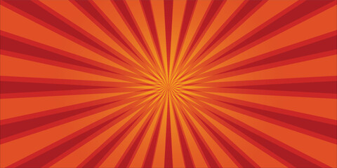 Obraz premium Yellow and orange color sunburst with grunge texture for vintage style background EPS 10