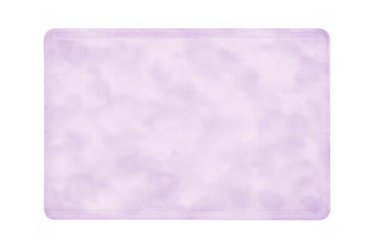 Purple watercolor tie-dye placemat with rounded corners