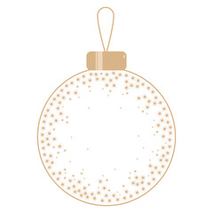 Christmas ball ornament vector illustration 