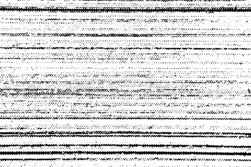 Rough horizontal lines with a distressed halftone texture resembling scanline interference on a...