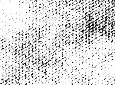 Faded halftone texture with dense black dots forming a subtle grid-like pattern on a transparent background.