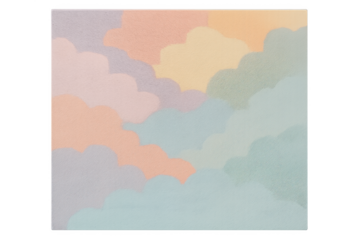 Pastel colored soft clouds background with texture