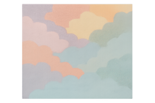 Pastel colored soft clouds background with texture