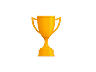 Golden trophy award achievement success competition victory celebration shiny isolated sports. golden trophy symbolizes achievement and success often awarded competitions representing victory