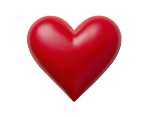 Red heart love symbol glossy isolated romantic shiny smooth 3D valentine passion happiness affection emotional decorative celebration cheerful vibrant positive joyful happiness cute
