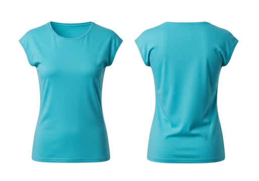 Turquoise T-Shirt Fashionable and Comfortable Women's Apparel for Everyday Wear