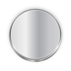 Metallic Silver Gradient Button