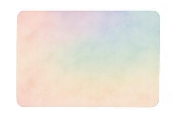 Pastel watercolor gradient background with rounded frame