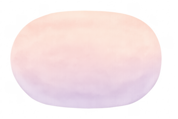 Oval pastel watercolor gradient background on transparent