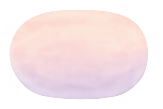 Oval pastel watercolor gradient background on transparent - Powered by Adobe