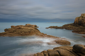 Paysage de la côte de granit rose - Bretagne France