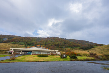 Obraz premium 日本の鳥取県の秋雨の大山の美しい風景