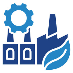 Obraz premium Manufacturing Icon, Dual Tone Mini Illustration Relate To Industry 4-0, Modern Industry. Use For Modern Concept, Ui, Ux Web And App Development.