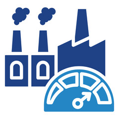 Optimization Icon, Dual Tone Mini Illustration Relate To Industry 4-0, Modern Industry. Use For Modern Concept, Ui, Ux Web And App Development.