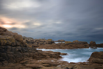 Paysage de la côte de granit rose - Bretagne France