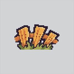 Fototapeta premium Pixel art illustration Wooden Fence. Pixelated Garden Fence. Garden Wooden Fence Icon pixelated for the pixel art game and icon for website and video game. old school retro.