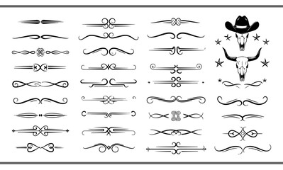 Elegant decorative dividers, ornate line separators, vintage flourish designs, whimsical borders, and charming embellishments for creative projects, invitations, and layouts