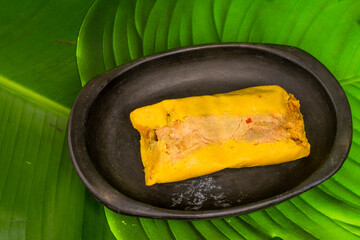 Delicious steamed tamales - Traditional Colombian food