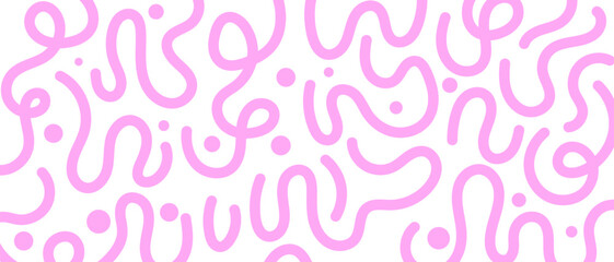 Abstract wavy lines background , pink color shapes pattern with bold wave line . Modern, dynamic, and creative illustration perfect for graphic projects, textures, vector art