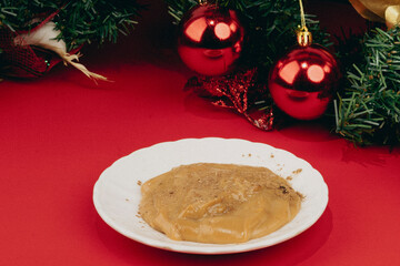 Colombian dessert custard traditionally served at Christmas