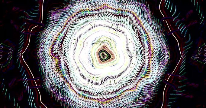 Colorful tunnel video loop screensaver with vibrant swirling patterns and seamless animation for relaxing or entertaining backgrounds