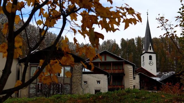 ardez village in graubuenden switzerland 4k
25fps video