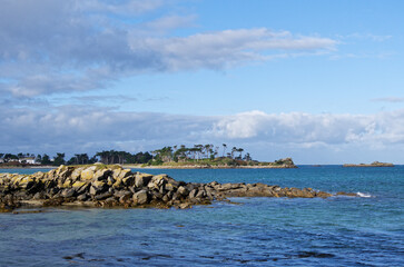 Côte de Roscoff et Presqu'île de Perharidy dans le finistere
