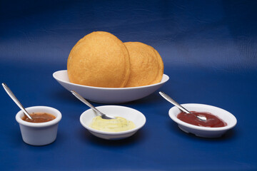 Tasty Colombian Fried Pastries Stuffed with Chicken