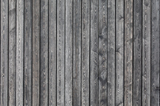 Weathered gray vertical wood planks. Natural grain texture. For rustic interiors, wall cladding visuals, and wooden surface backgrounds. Real photo