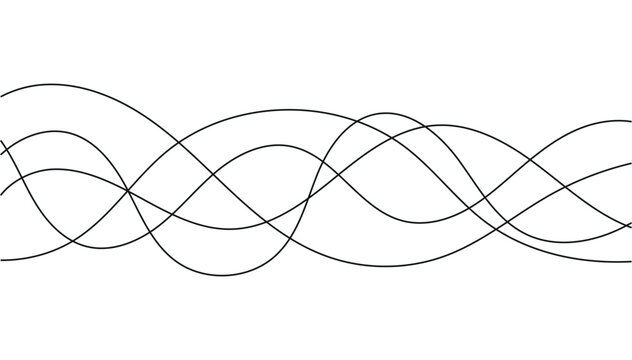 Monochrome Mesh of Interfering Sine Waves