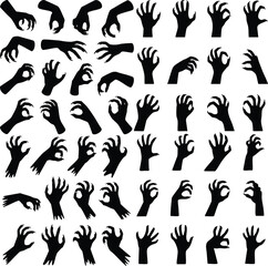 Stylized ghost hand icon with colorful accents and classic typography