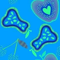 Summer fruit seamless apples and peers pattern for wrapping paper and fabrics and party accessories and kids print