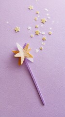 purple star on a white background