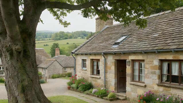 Pleasing Hamlet Located in a Region Known for Its Rolling Hills and Stone