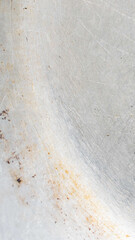 old aluminum sheet from a frying pan